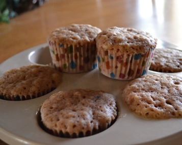 Microwave Applesauce Muffins